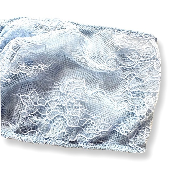 Kimchi Blue Urban Outfitters Light Blue Lace Bandeau M - Picture 9 of 13